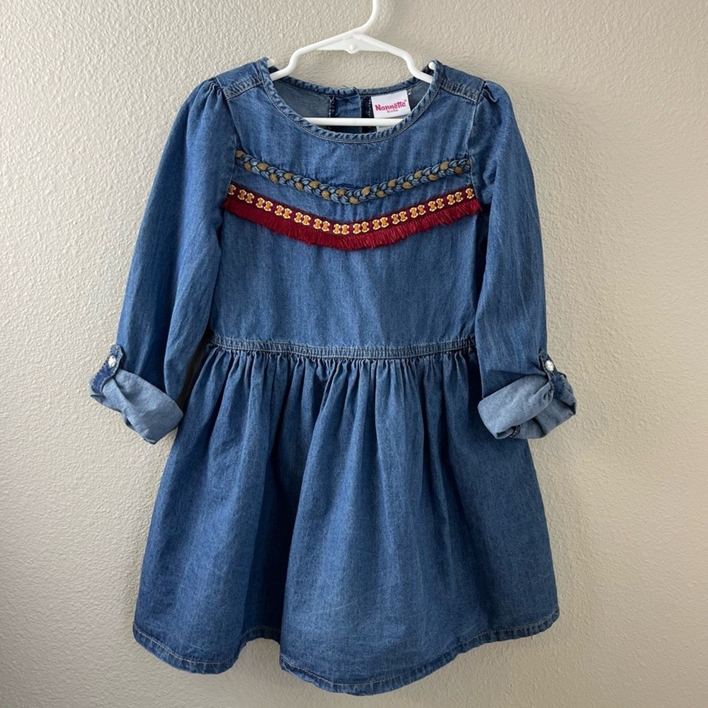 Nannette Kids Denim Dress